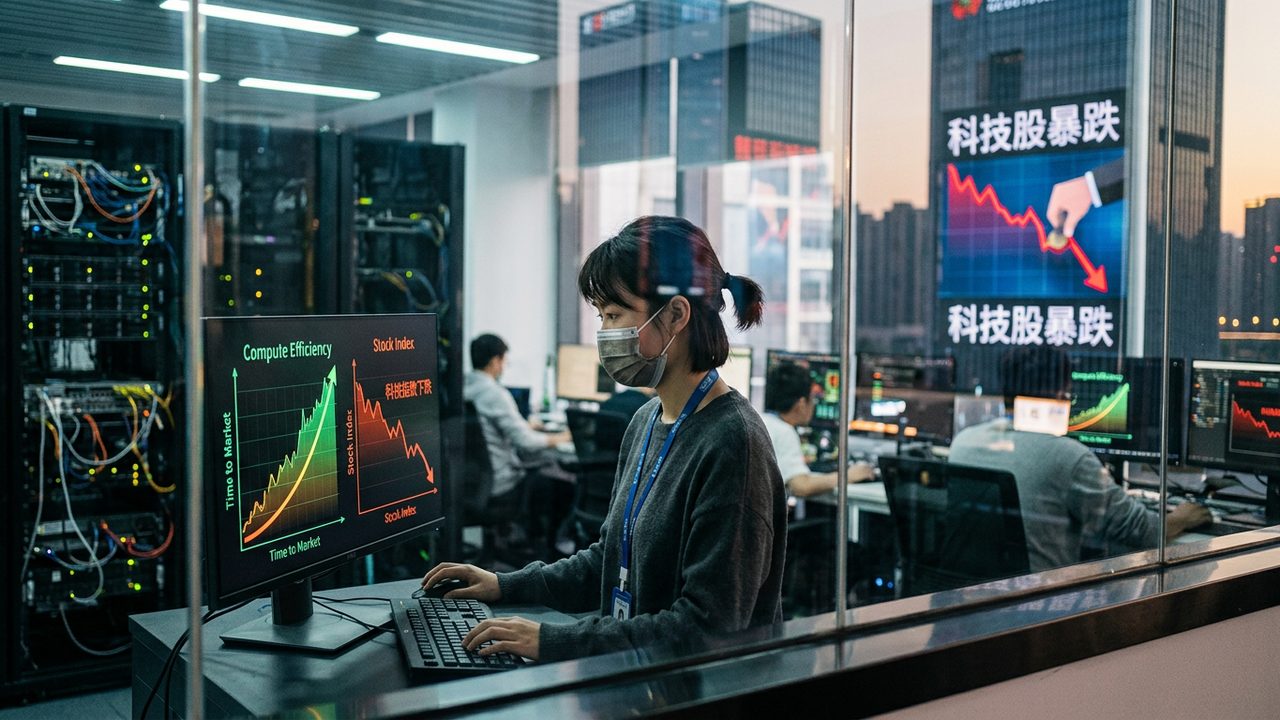 Illustrative photograph for the story: Chinese AI Laboratory's Efficient Model Rattles Technology Stocks