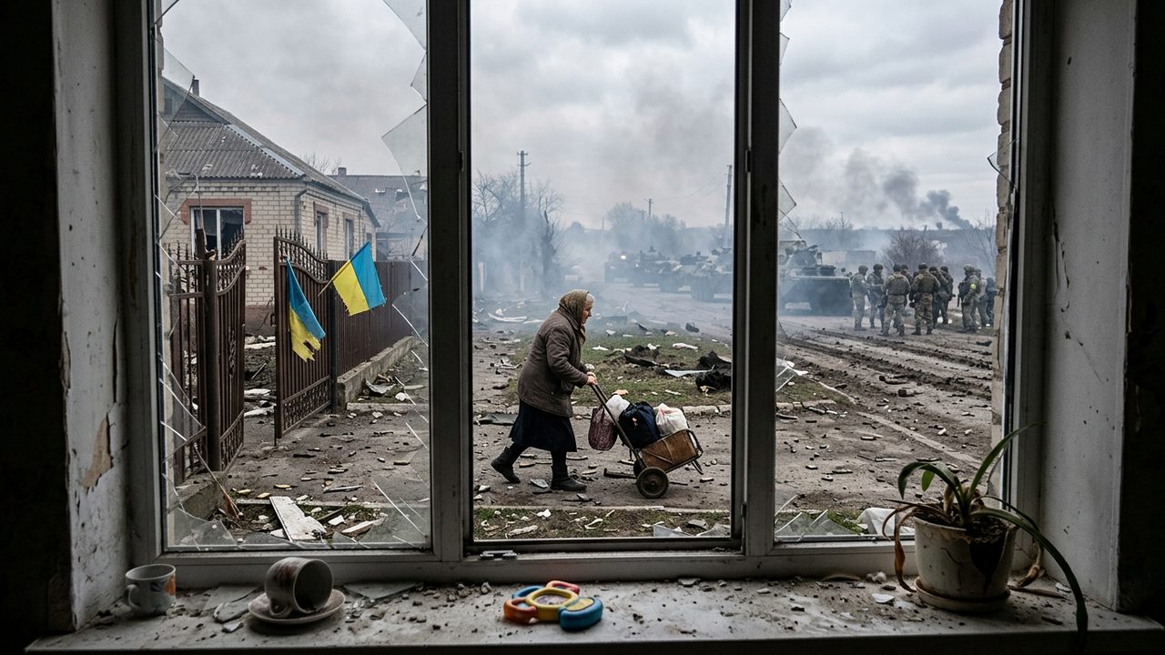 Illustrative photograph for the story: Russia Launches a Full-Scale Invasion of Ukraine