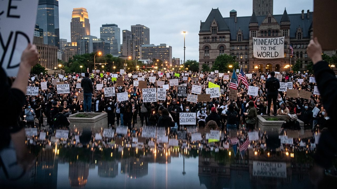 Illustrative photograph for the story: Death of George Floyd Sparks Protests Across the United States and Beyond