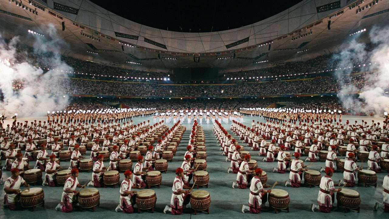 Illustrative photograph for the story: Beijing Opens the 2008 Olympic Games With a Spectacle of Scale