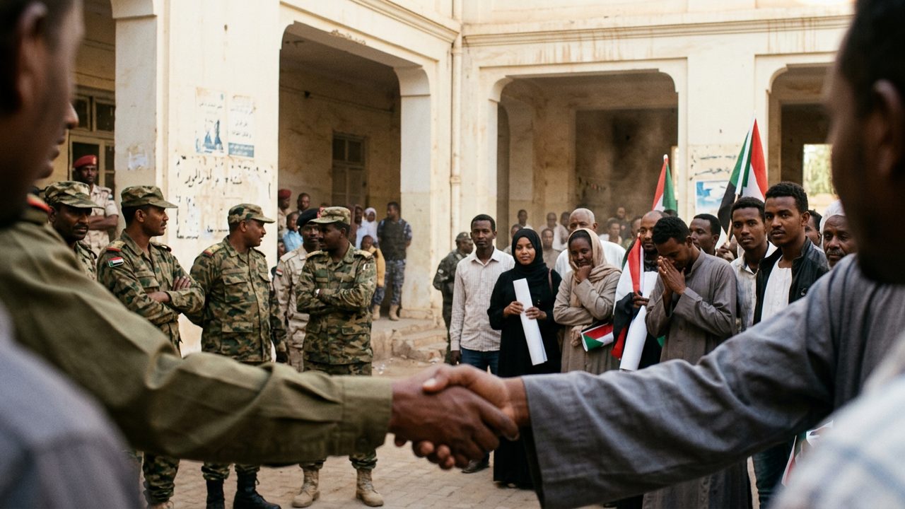 Illustrative photograph for the story: Sudan's Military and Protest Leaders Agree a Transitional Government