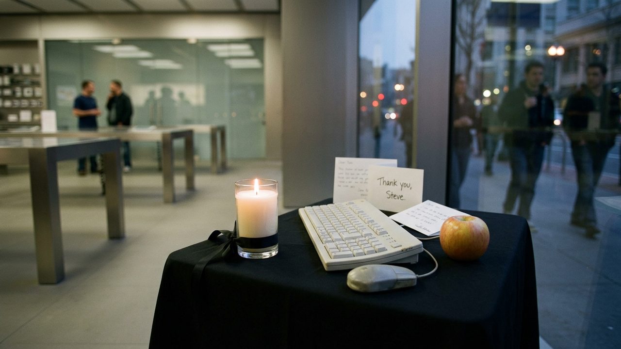 Illustrative photograph for the story: Steve Jobs, Apple Co-Founder, Dies at 56