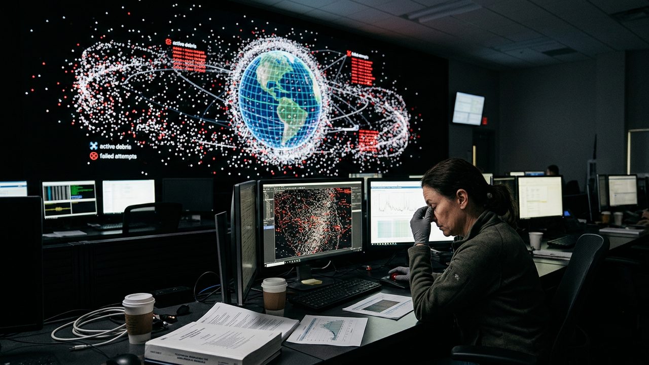 Illustrative photograph for the story: Explainer: The Orbital Traffic Problem Nobody Owns