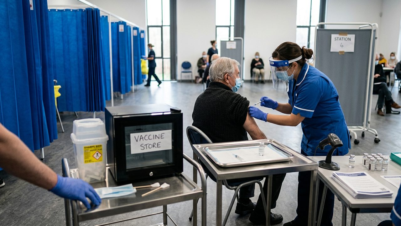 Illustrative photograph for the story: First Covid-19 Vaccinations Begin Outside Clinical Trials