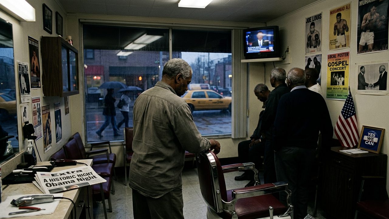 Illustrative photograph for the story: Barack Obama Elected First Black President of the United States