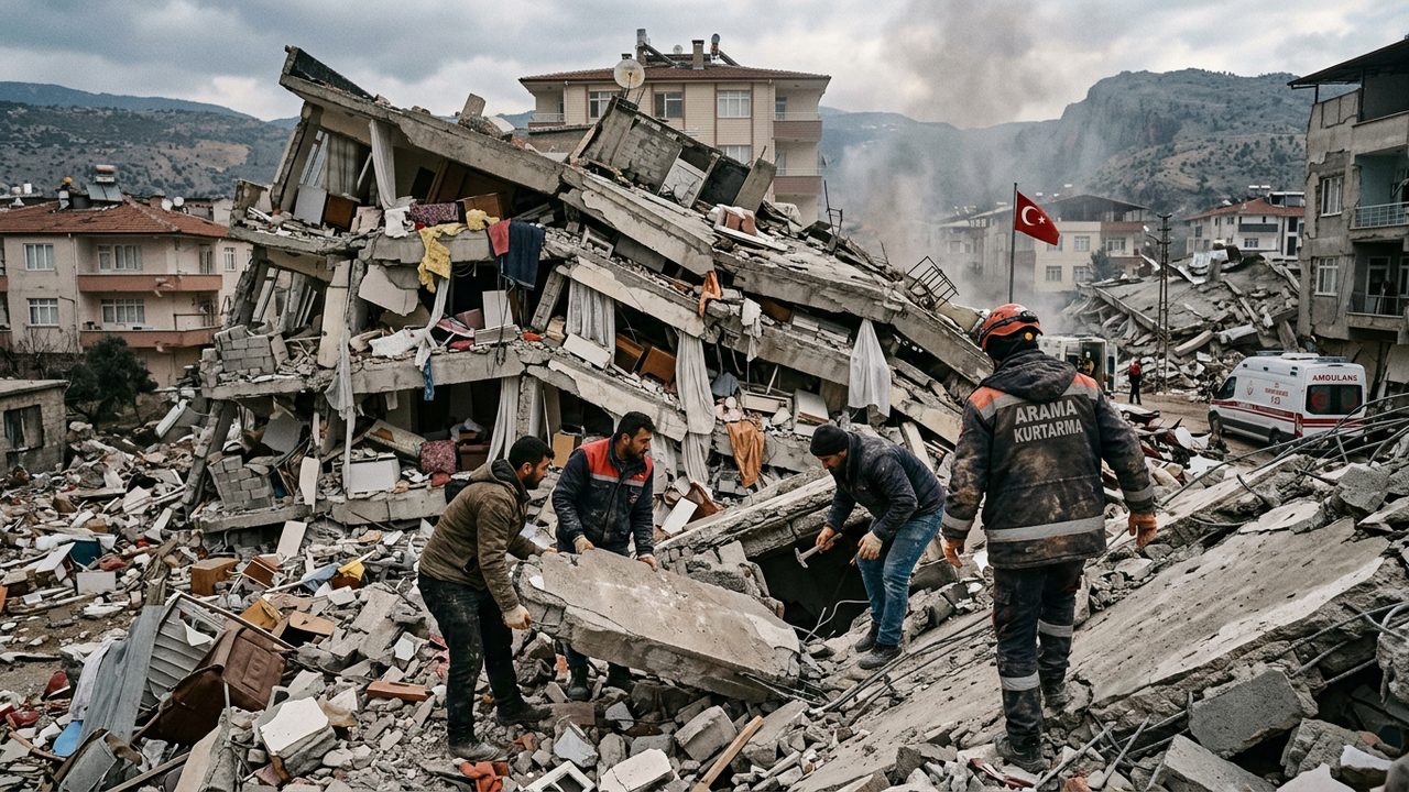 Illustrative photograph for the story: Earthquakes Devastate Southern Turkey and Northern Syria