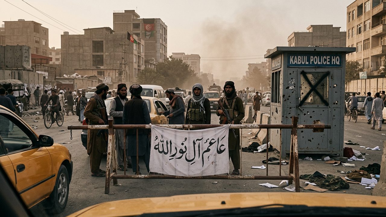 Illustrative photograph for the story: Taliban Enter Kabul as the Afghan Government Collapses