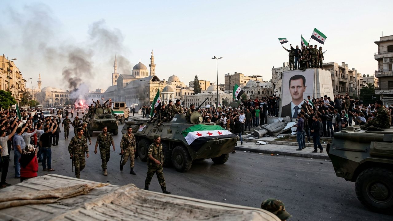 Illustrative photograph for the story: Assad Government Falls as Opposition Forces Enter Damascus