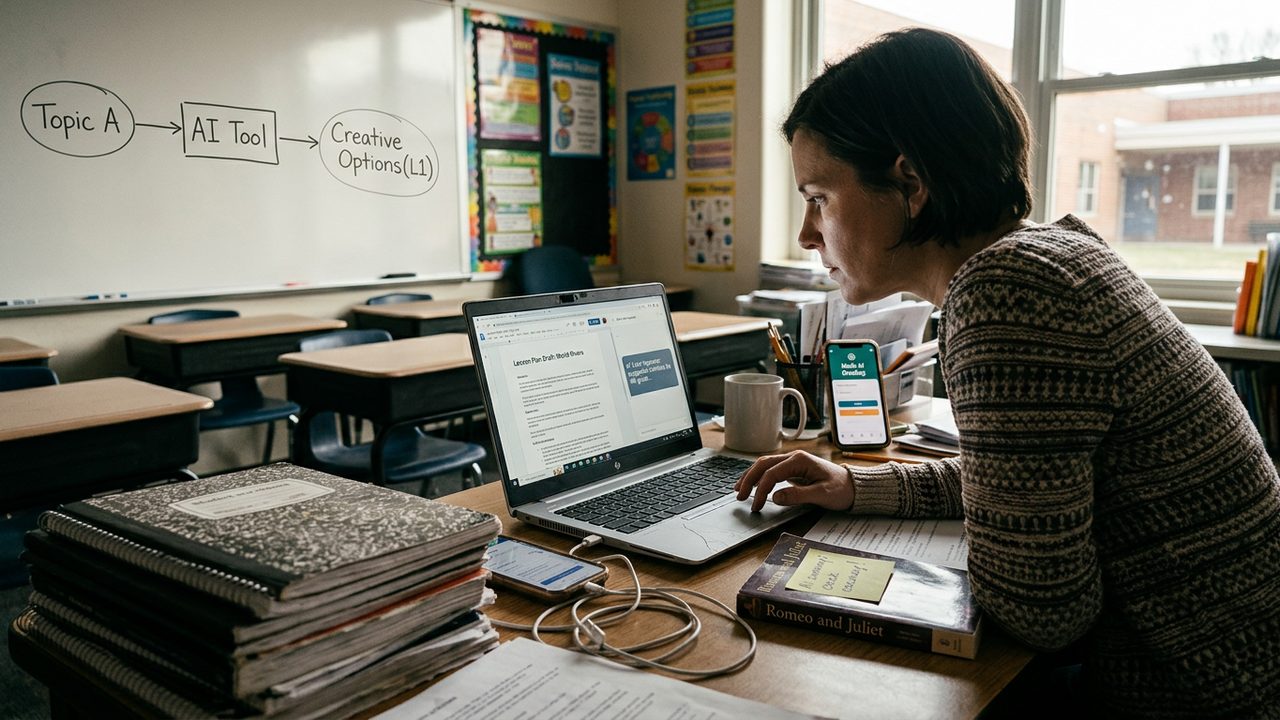 Illustrative photograph for the story: Feature: What Teachers Actually Do With AI Tools