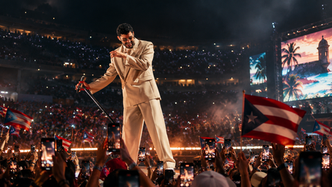 Illustrative photograph for the story: Bad Bunny Ticket Sales: How the DtMF Tour Sold an Identity and 3.1 Million Tickets.