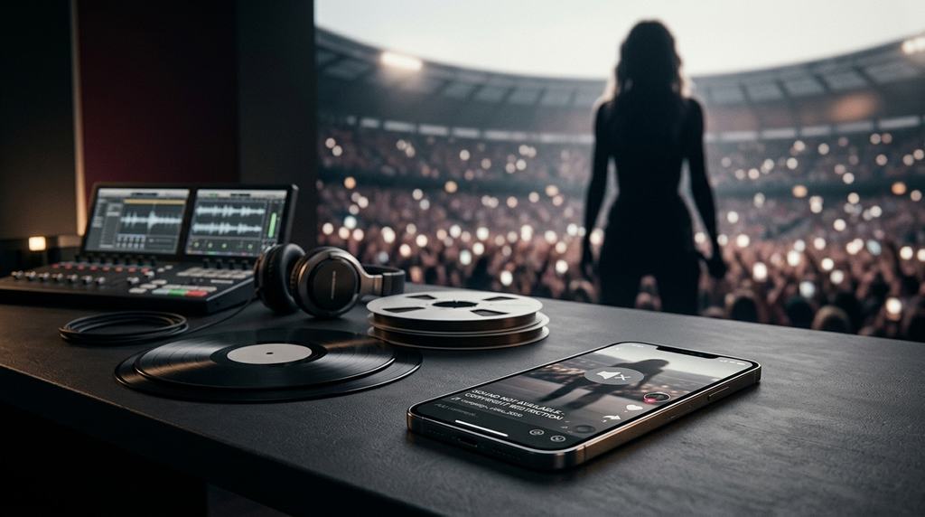 Illustrative photograph for the story: Taylor Swift Just Reminded Trump's Team Who Controls the Music.