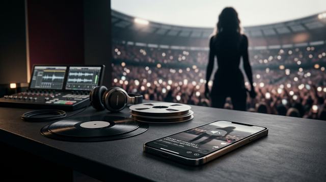 Illustrative photograph for the story: Taylor Swift Just Reminded Trump's Team Who Controls the Music.