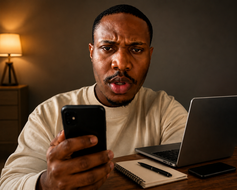 Illustrative photograph for the story: Mazi Okeke Allegedly Caught His Fiancée With His Driver — What the Viral Relationship Drama Taught Me About Trust, Privacy and Making Money Online
