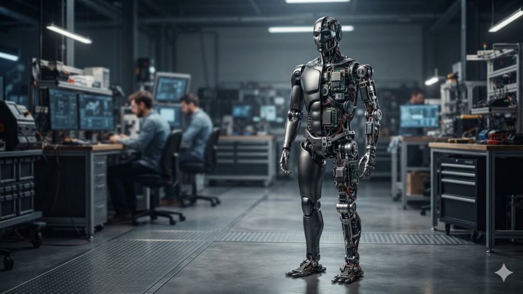 Illustrative photograph for the story: China Is Building Humanoid Robots Faster Than Anyone Else. The Bigger Opportunity May Be in the Parts
