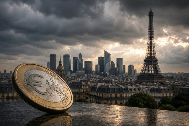 Illustrative photograph for the story: The Euro Falls as Investors Worry About France