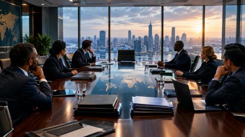 Illustrative photograph for the story: Big Business Deals Are Slowing Down Around the World