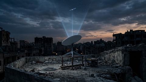 Illustrative photograph for the story: Why Satellite Internet Matters During War and Emergencies