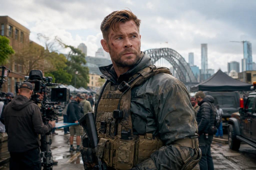 Illustrative photograph for the story: Chris Hemsworth Spotted Filming Extraction 3 in Sydney