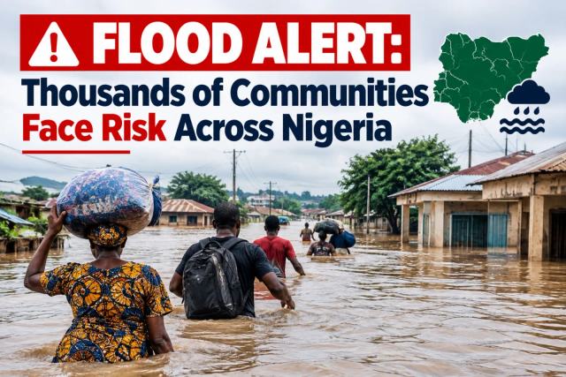 Illustrative photograph for the story: Flood Alert: Thousands of Communities and Schools Face Risk Across Nigeria