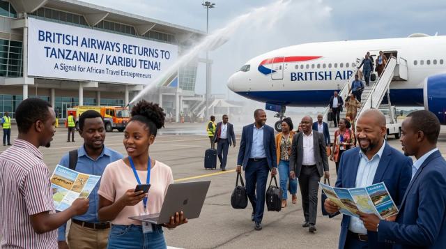 Illustrative photograph for the story: British Airways to Resume Tanzania Flights After 13-Year Absence 