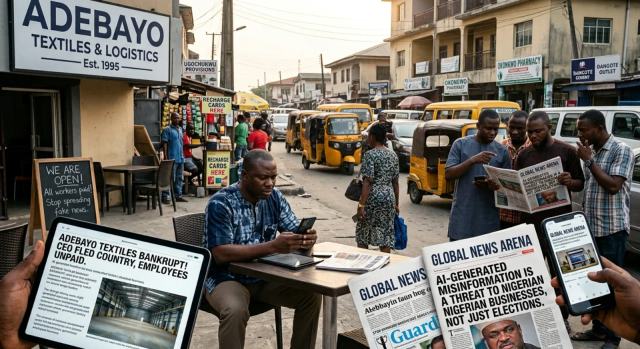 Illustrative photograph for the story: AI-Generated Misinformation Is a Threat to Nigerian Businesses, Not Just Elections