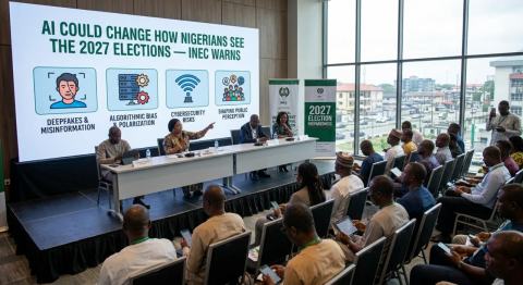 Illustrative photograph for the story: AI Could Change How Nigerians See the 2027 Elections — INEC Warns